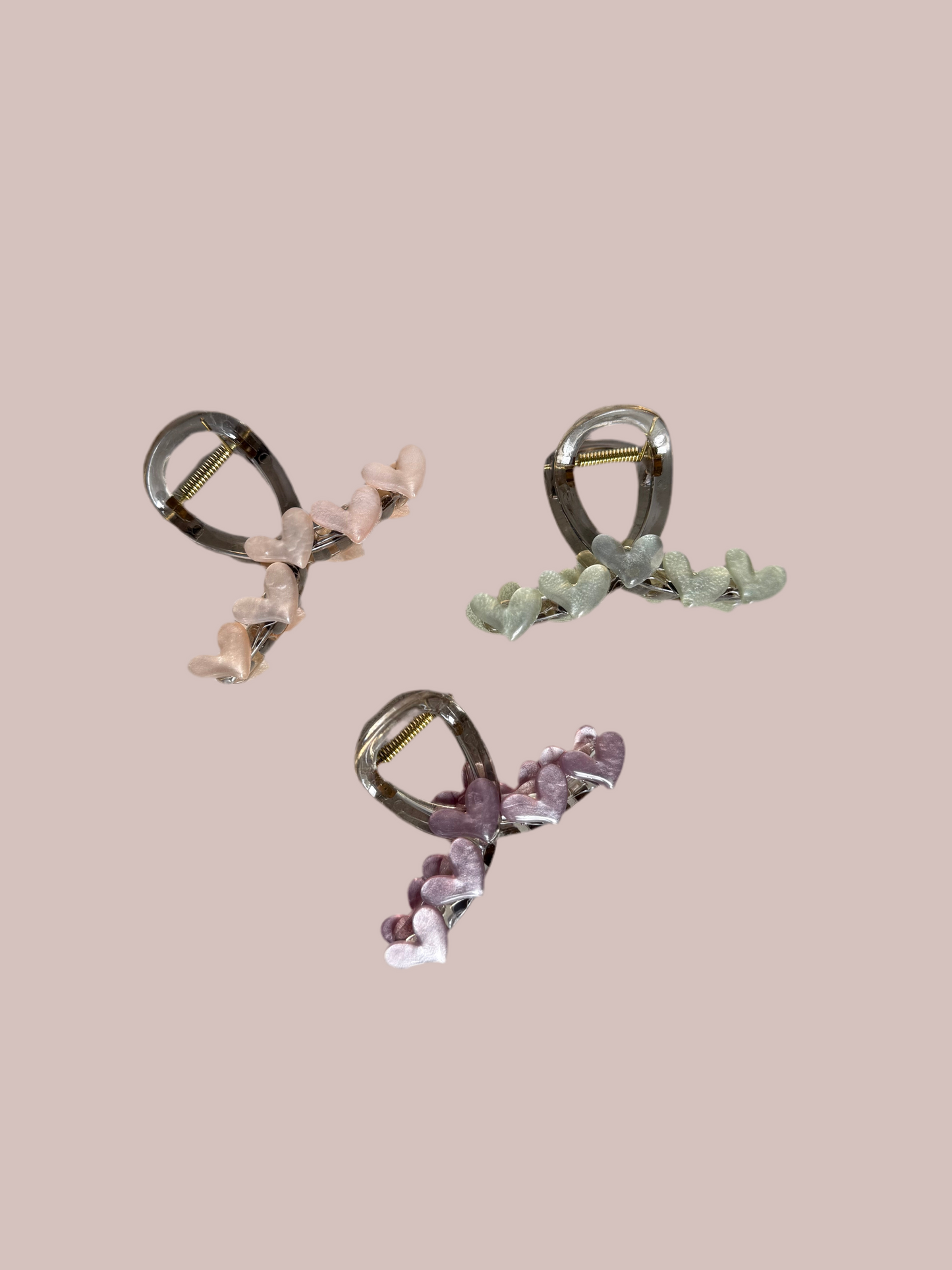 Heart claw clip *purple*
